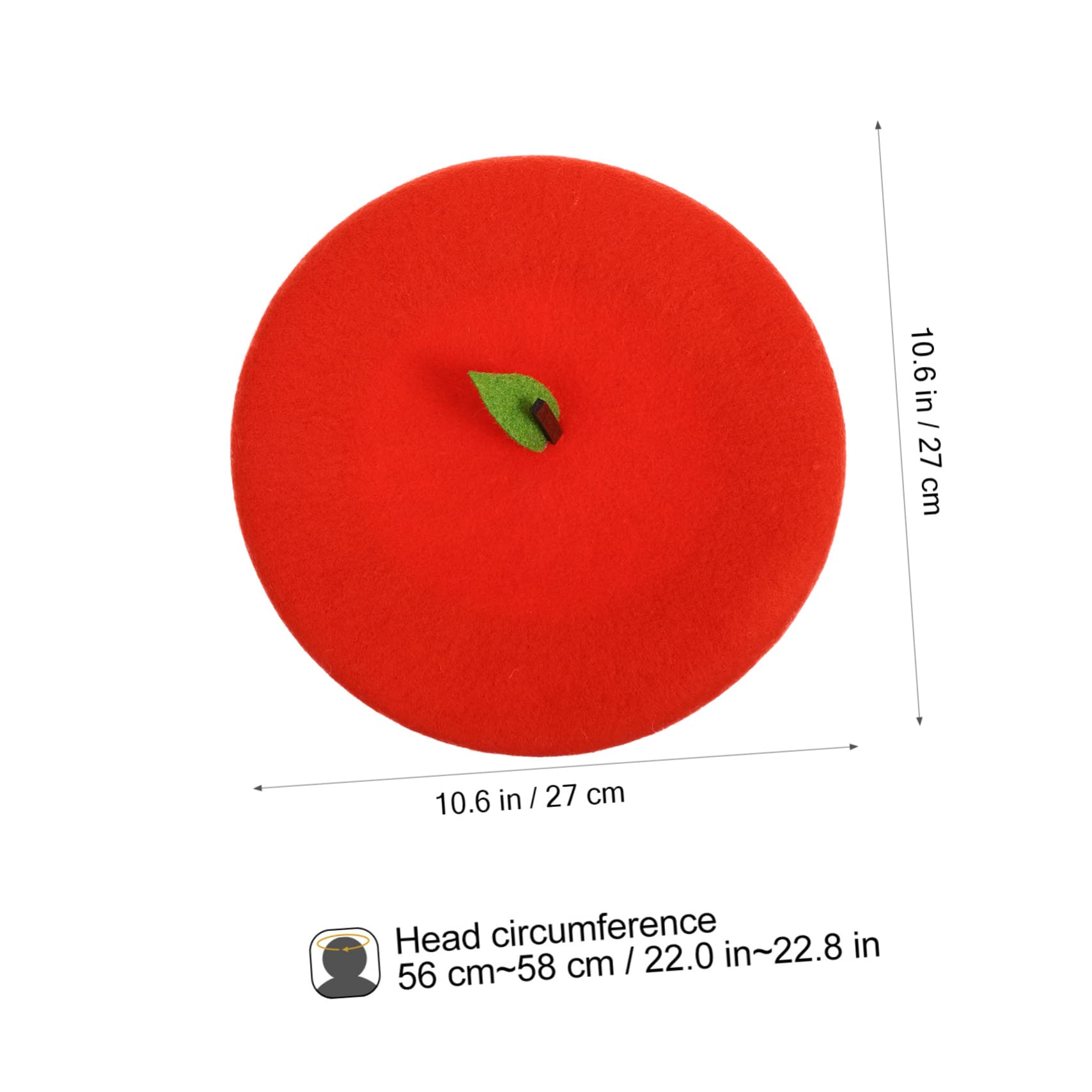 PartyKindom Women's Fashion Berets 2 Pcs Wool Beanies French Style Cloche Hats for Elegant