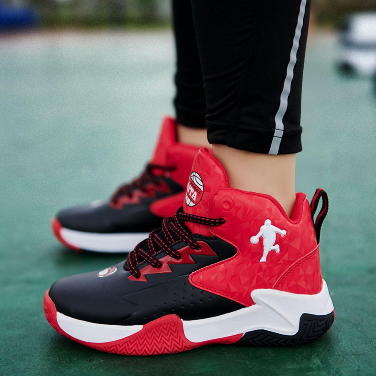 Kinder-Basketball-Schuhe Jungen-Basketball-Schuh Mädchen-Basketball-Trainer Kinder-Sportschuhe Sport-Laufschuhe