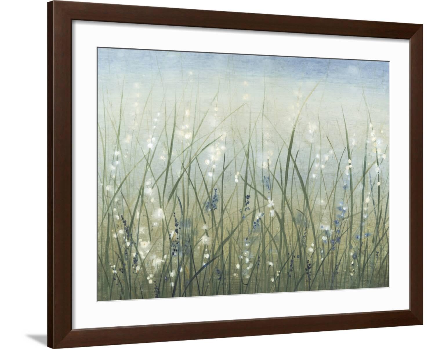 ART.COM Wall Art Print Bliss I on Brown Frame by Tim OToole, 72" x 36"