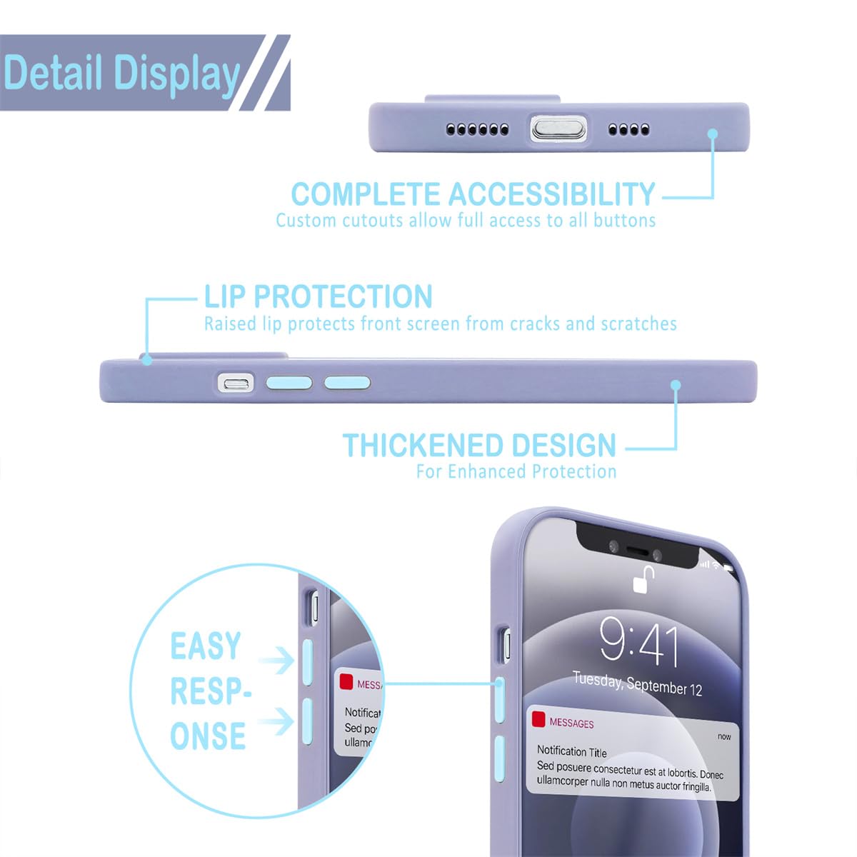 ZhuoFan Custodia IPhone 11 6,1″ – Design Farfalla Traslucido, TPU Morbido, Antiurto Con Protezione Fotocamera - 6