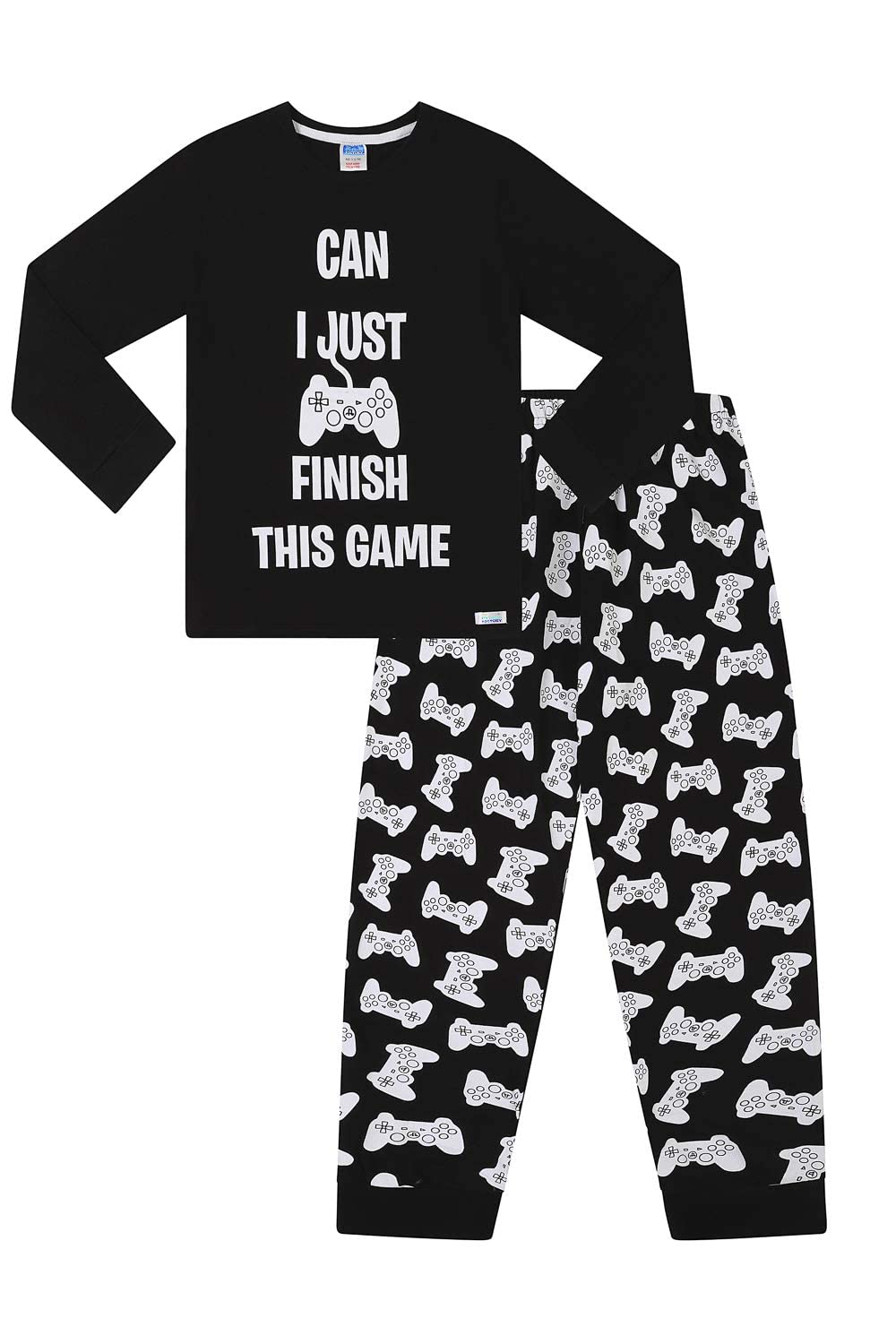 ThePyjamaFactoryBoys Can I Just Finish This Game Long Cotton Pyjamas