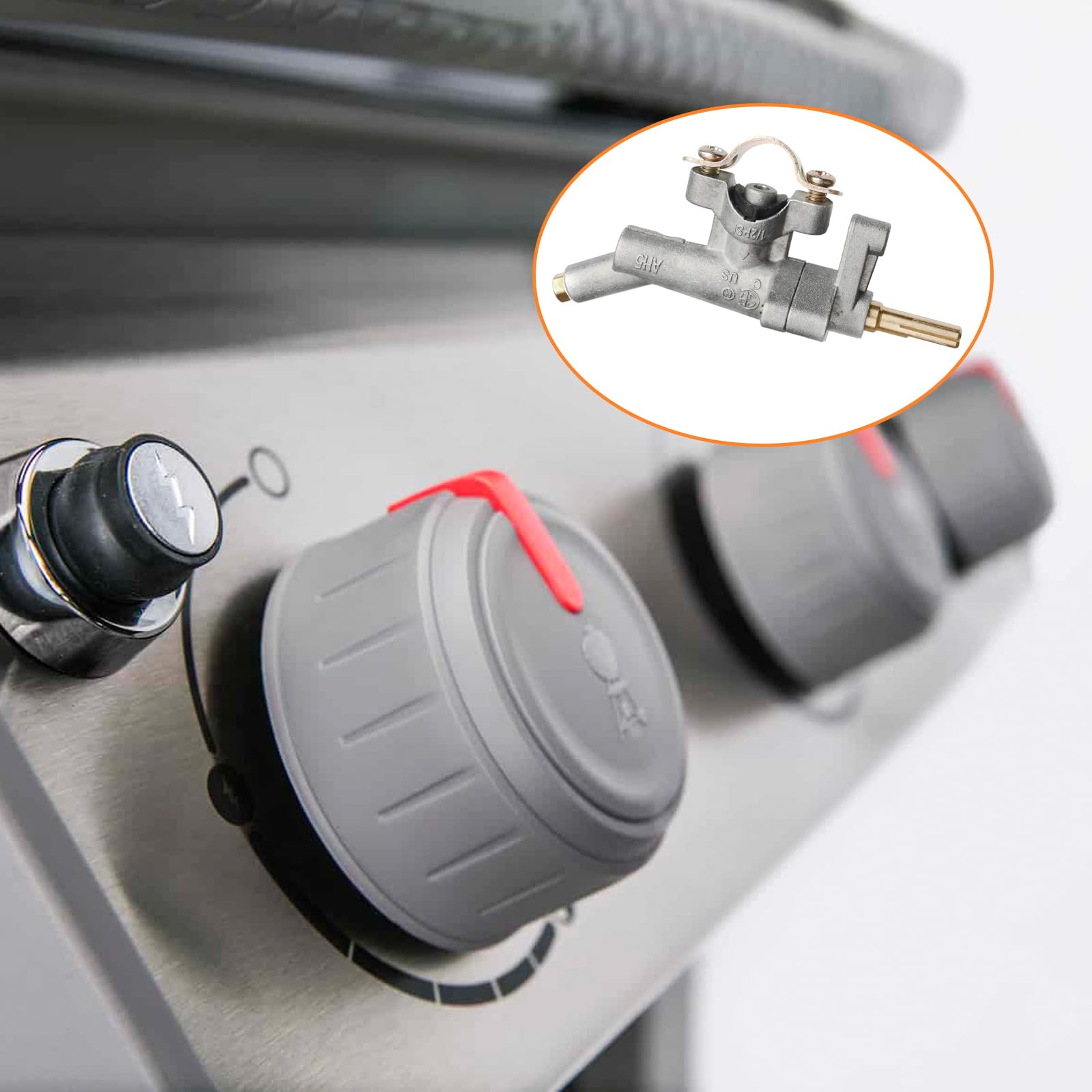 Vanne de commande de brûleur principal pour barbecue à gaz Weber Spirit E-210, E-310, E-315, pour barbecue à gaz Weber Spirit (2013-actuel) et Spirit II, gaz naturel (NG)