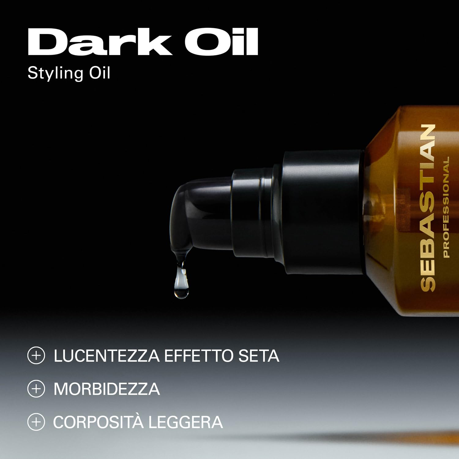 Sebastian Professional Dark Oil Smooth and Shine Styling Oil – Olio leggero per capelli lisci, morbidi e luminosi, ideale per donare brillantezza e controllo naturale