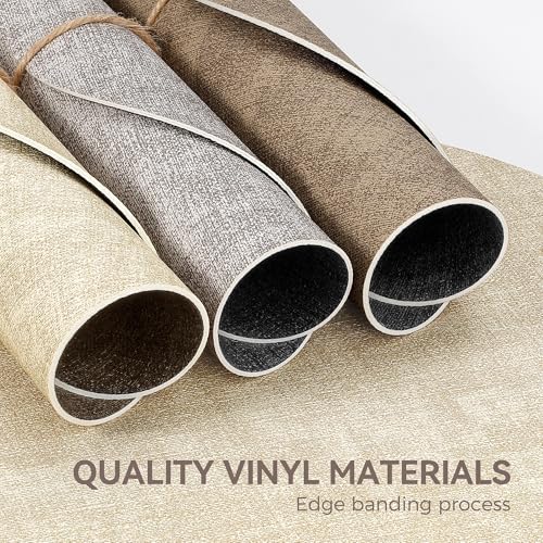Image of 13 inch Round Placemats Set of 4, NCUE Dual-Sided Faux Leather Heat Resistant Table Mats, Waterproof Oilproof Washable Protective Table Placemats with Coaster, Wipeable Vinyl for Indoor & Outdoor Use