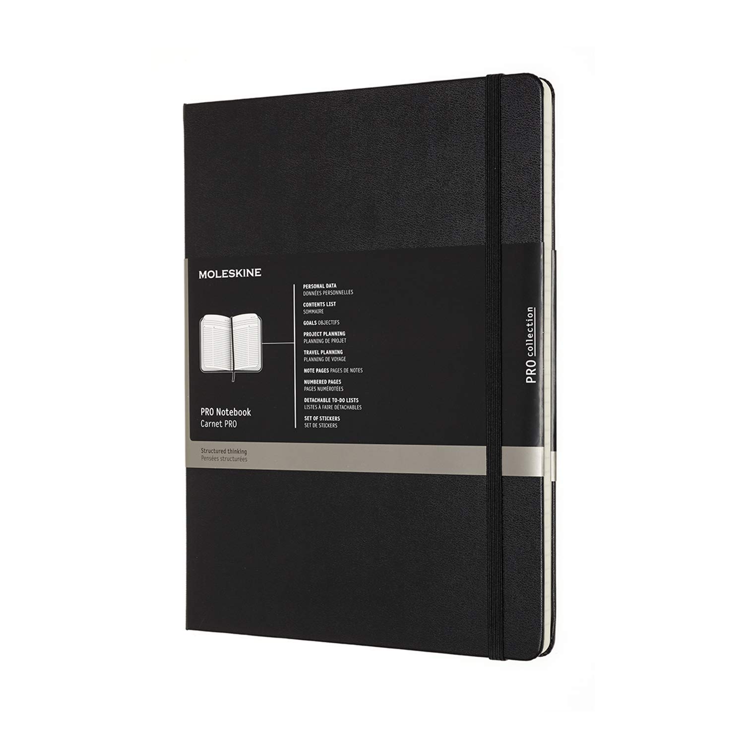Amazon.com: Moleskine Professional Notebook, XL, Black, Hard Cover
