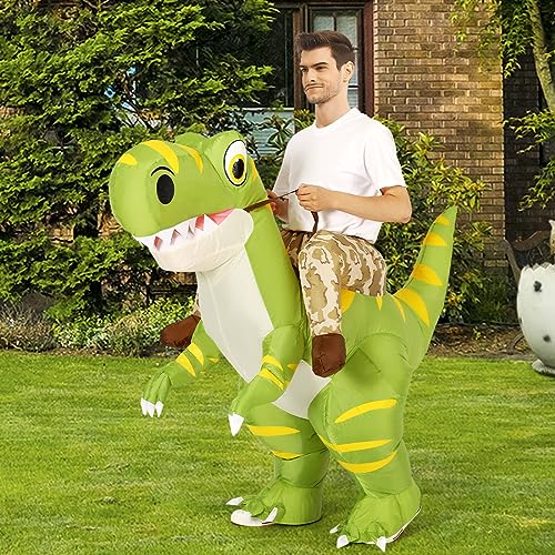 Goosh 80419 Inflatable Dinosaur Costume For Adult Halloween Costume Women Man Funny Blow Up Costume thumb #2