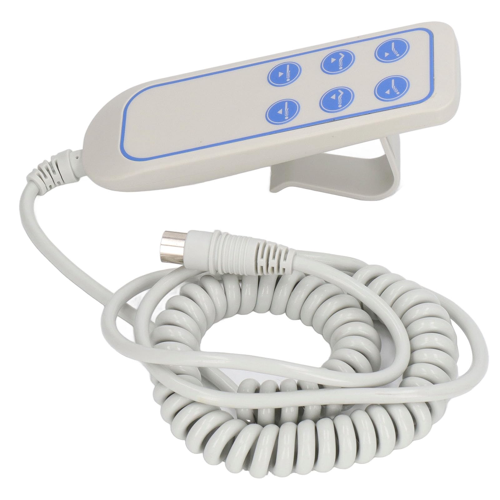 Telecomando Universale per Letti Elettrici e Sedie Reclinabili, 6 Pulsanti IP66, Presa 8 Pin, Antiscivolo, Resistente ai Liquidi, Compatibile con Tutti i Modelli