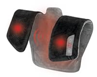 Heating Pad&comma; Duel Intensity Vibrating Heated Neck & Shoulder Massage Wrap to Aid & Rejuvenate Sore and Tired Muscles&comma; Black