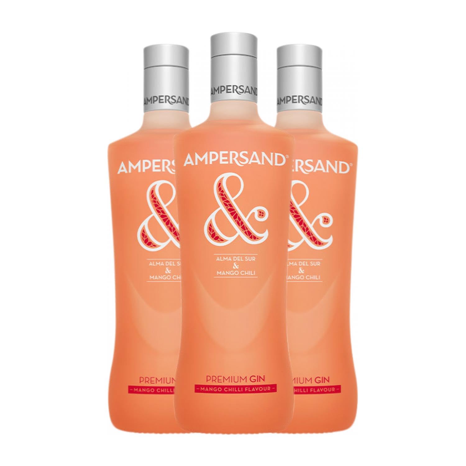 Ginebra Ampersand Gin Mango Gin 70 cl (Caja de 3 Botellas de 70 cl)