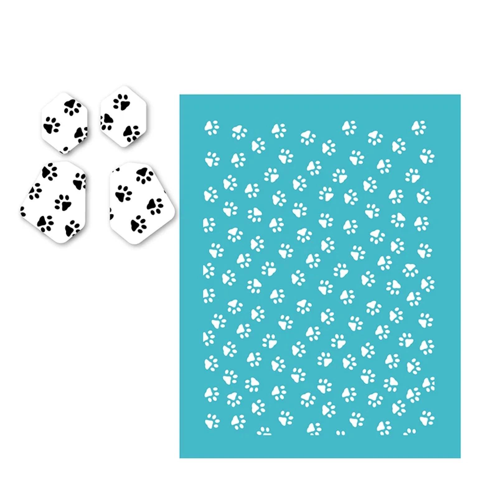 MANGOUSONG Screen Printing Kit,30x26cm Snowman Silk Screen Stencils Reusable Silkscreen Print Kit for Printing Handbag Decoration Template Seal Tool