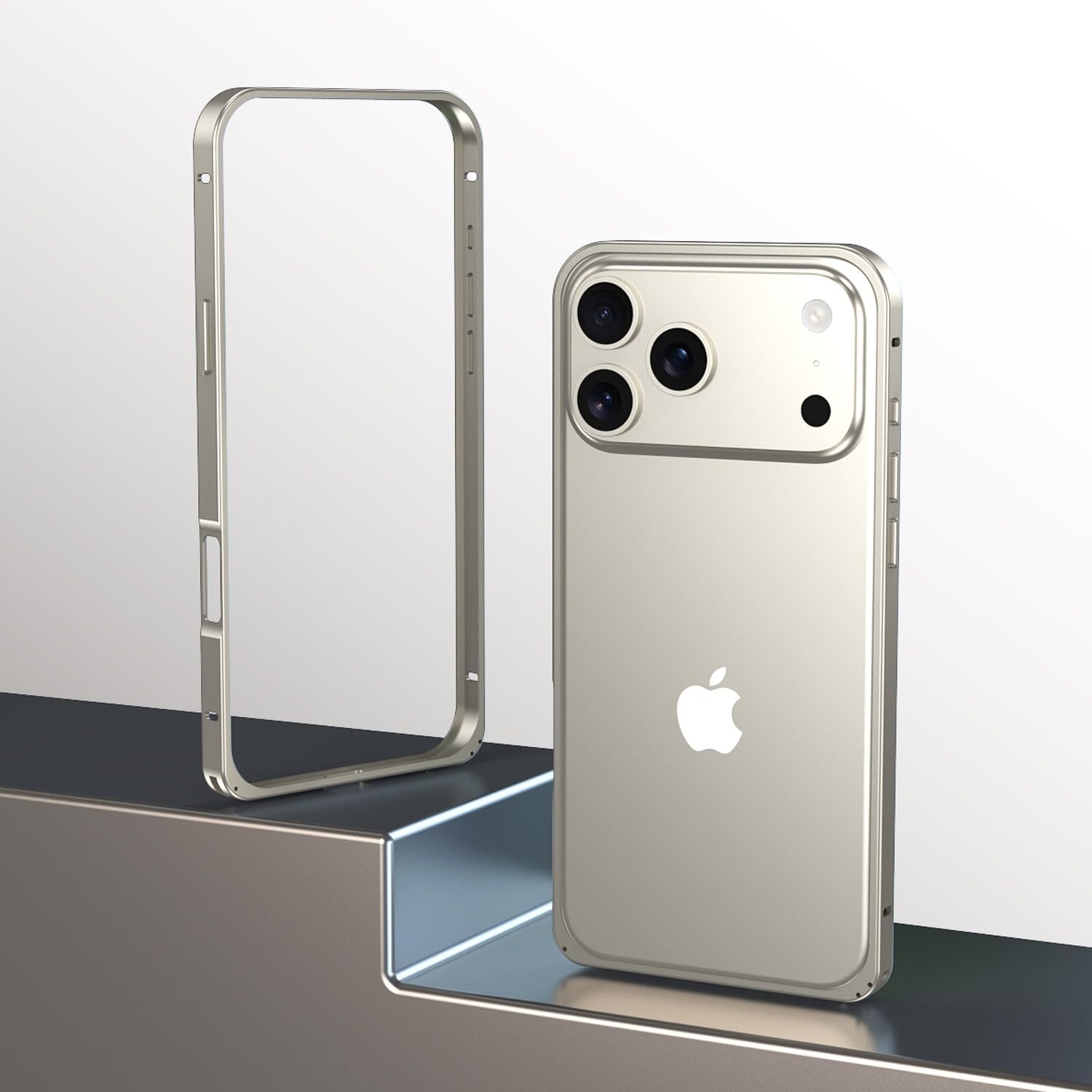Coque iPhone 16 antichoc métal noir résout les chutes - 6