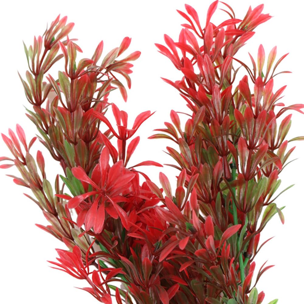 CENPEK Artificial Aquarium Plants Fish Tank Decorations Simulation of Water Plants -24 x 8cm, Red, 24 x 8 cm - Image 4