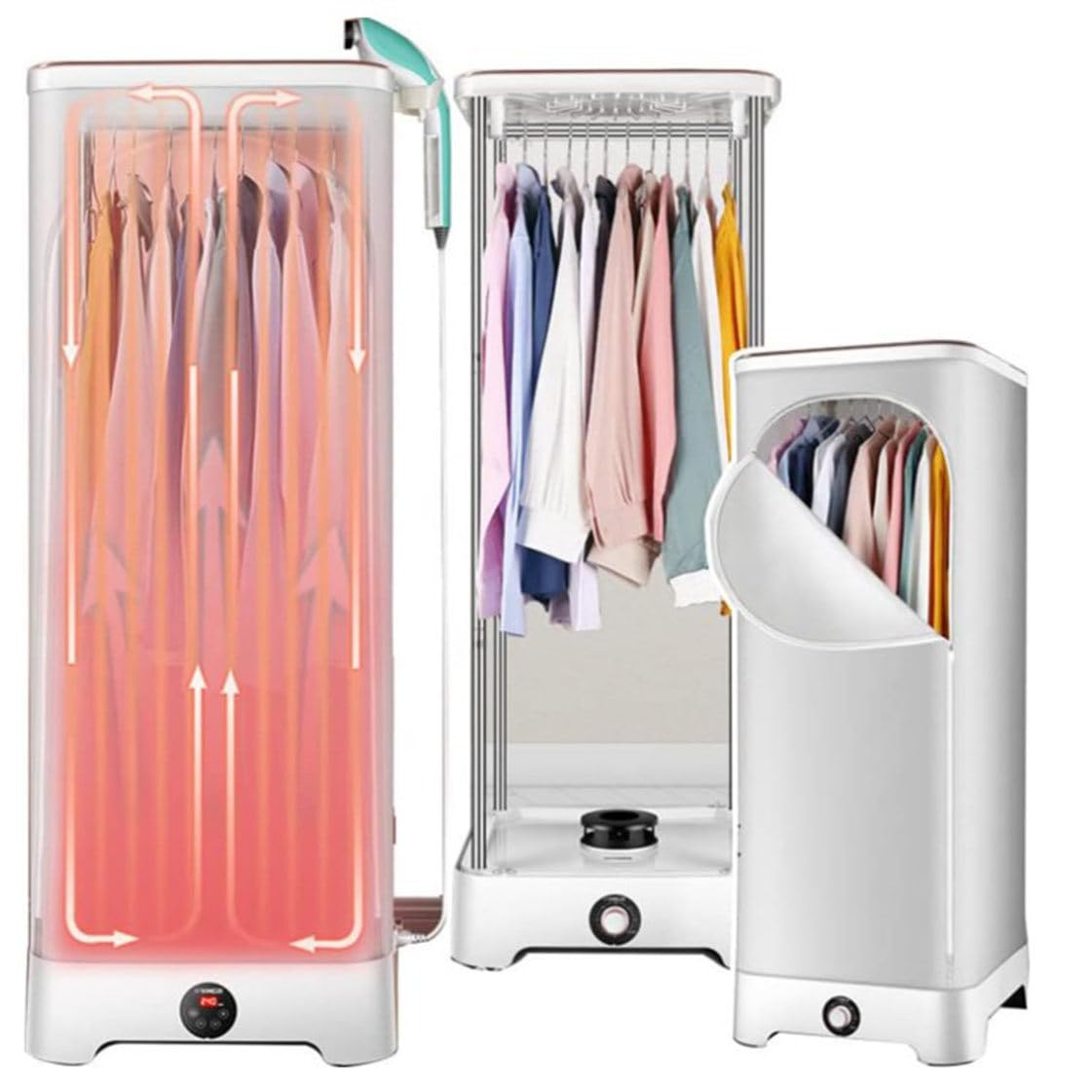 Máquina de planchado automática, secadora de ropa, máquina de secado a vapor, portátil, para el hogar, máquina para planchar ropa, máquina para eliminar arrugas y doblar