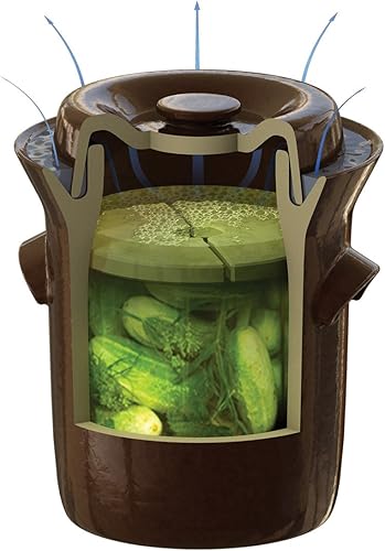 Miniatura 3 de Harvest Fiesta - Maceta de fermentación con peso de piedra, 10 litros