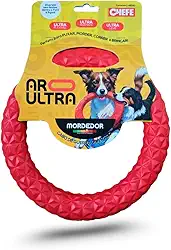 CHEFE Mordedor ARO Ultra, Brinquedo para Cães, Ultra Resistente e Flexível, Tamanho Médio, Vermelho (médio)