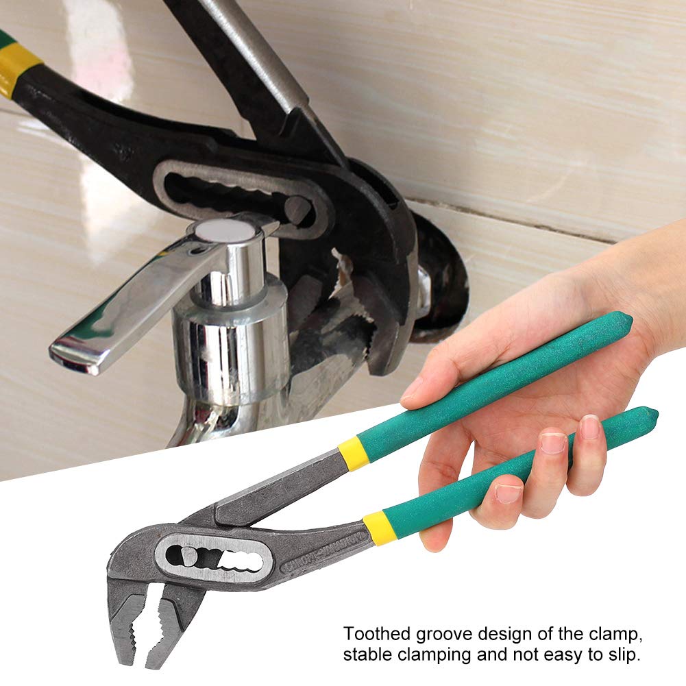 Pliers, Pliers Stable Toothed Design Sturdy Steel Comfortable for Screw for Connector for Nut(10 inches)