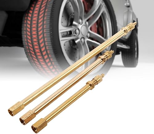 Miniatura 3 de Keenso Adaptador de extensión de válvula de neumático automático de latón, extensor de vástago de neumático de inflado para motocicleta, bicicleta,