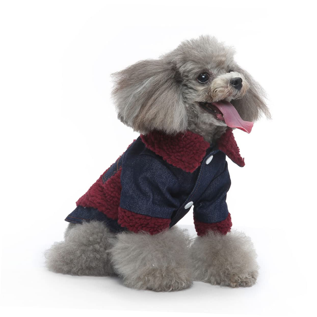 SUPVOX 3 Pezzi Giacca Per Cuccioli Per Cani Cappotto Caldo in Tessuto Traspirante Elegante Abbigliamento Per Animali Domestici