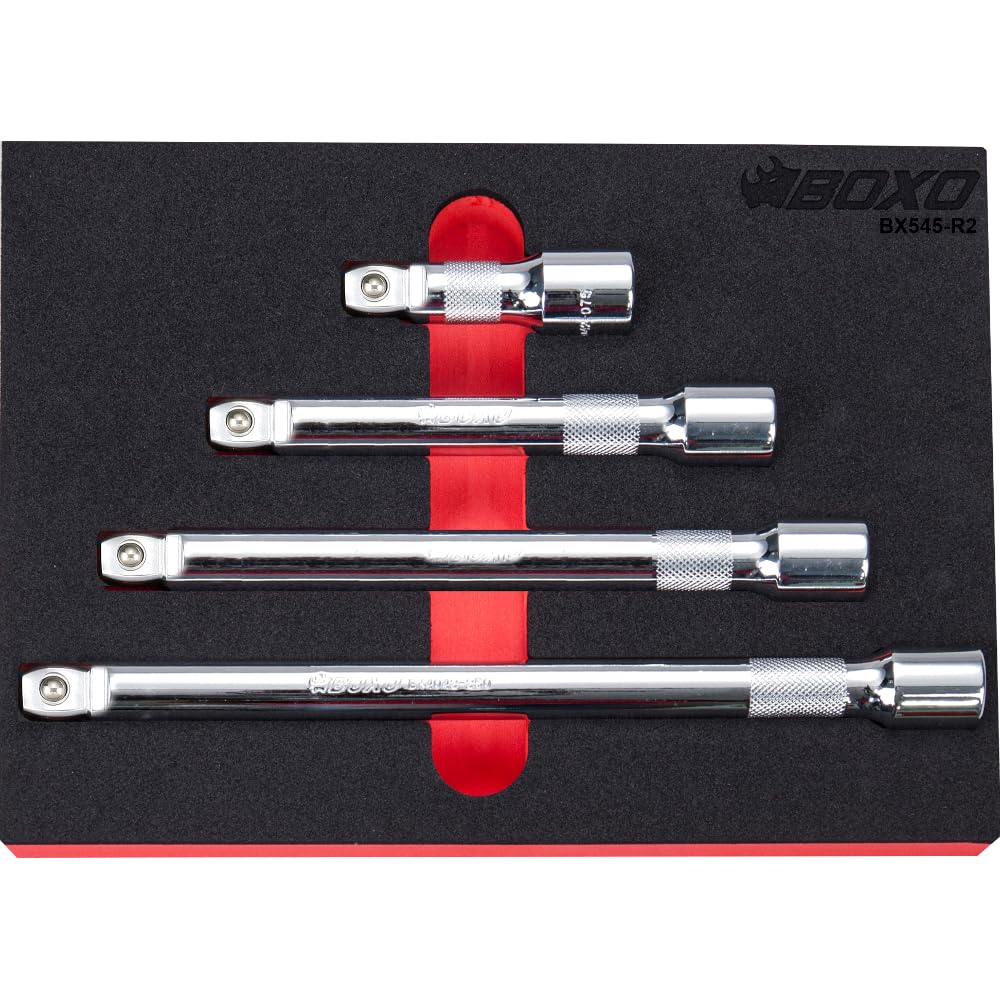 1/2"" Drive Wobble Extension Set 4 Pce 75, 125, 200, 250mm BOXO BX545-R2