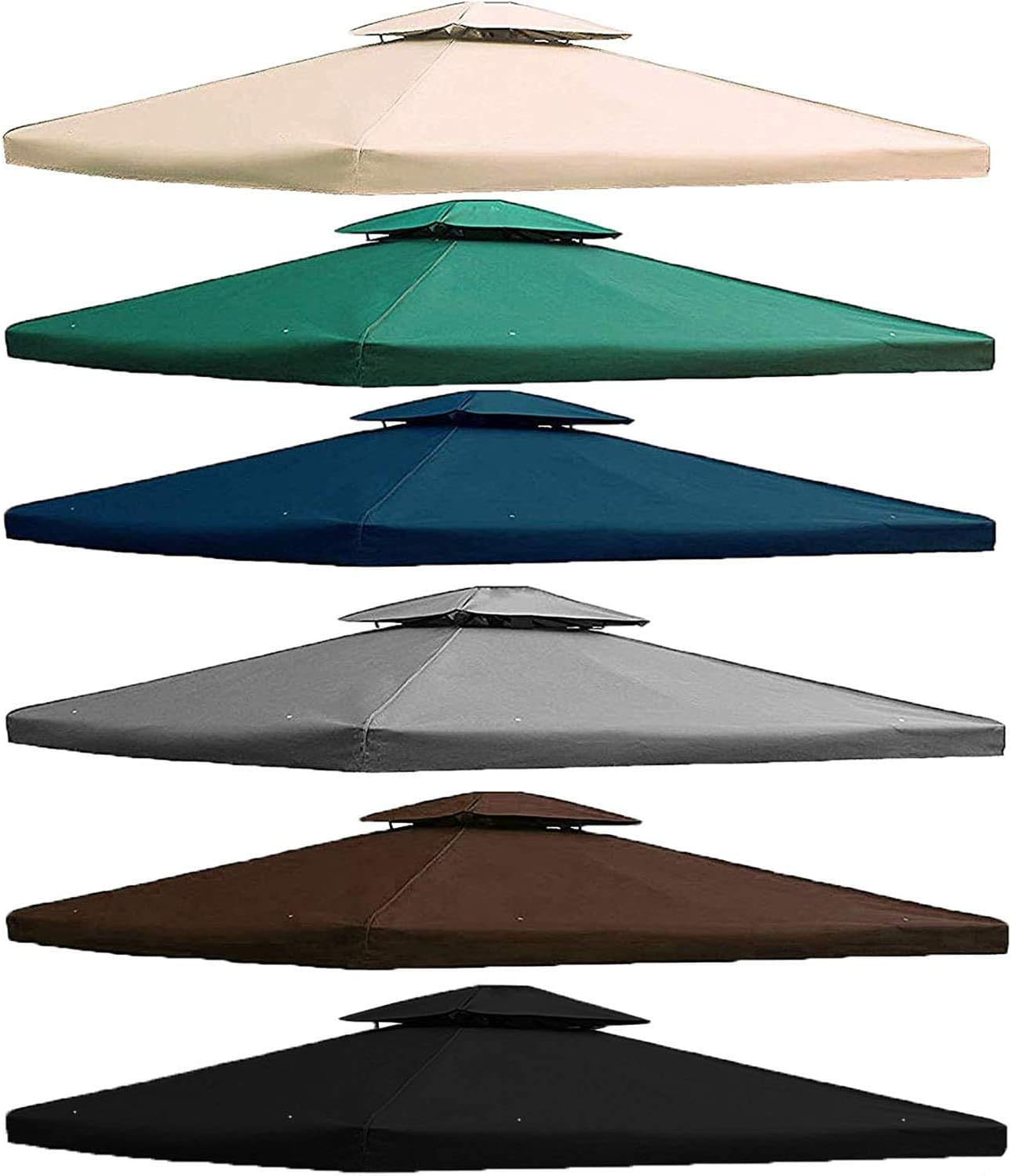 freigarten.de Techo de repuesto para cenador de 3 x 4 m, resistente al agua. Material: Panama PVC Soft de 370 g/m², extra fuerte, modelo 5