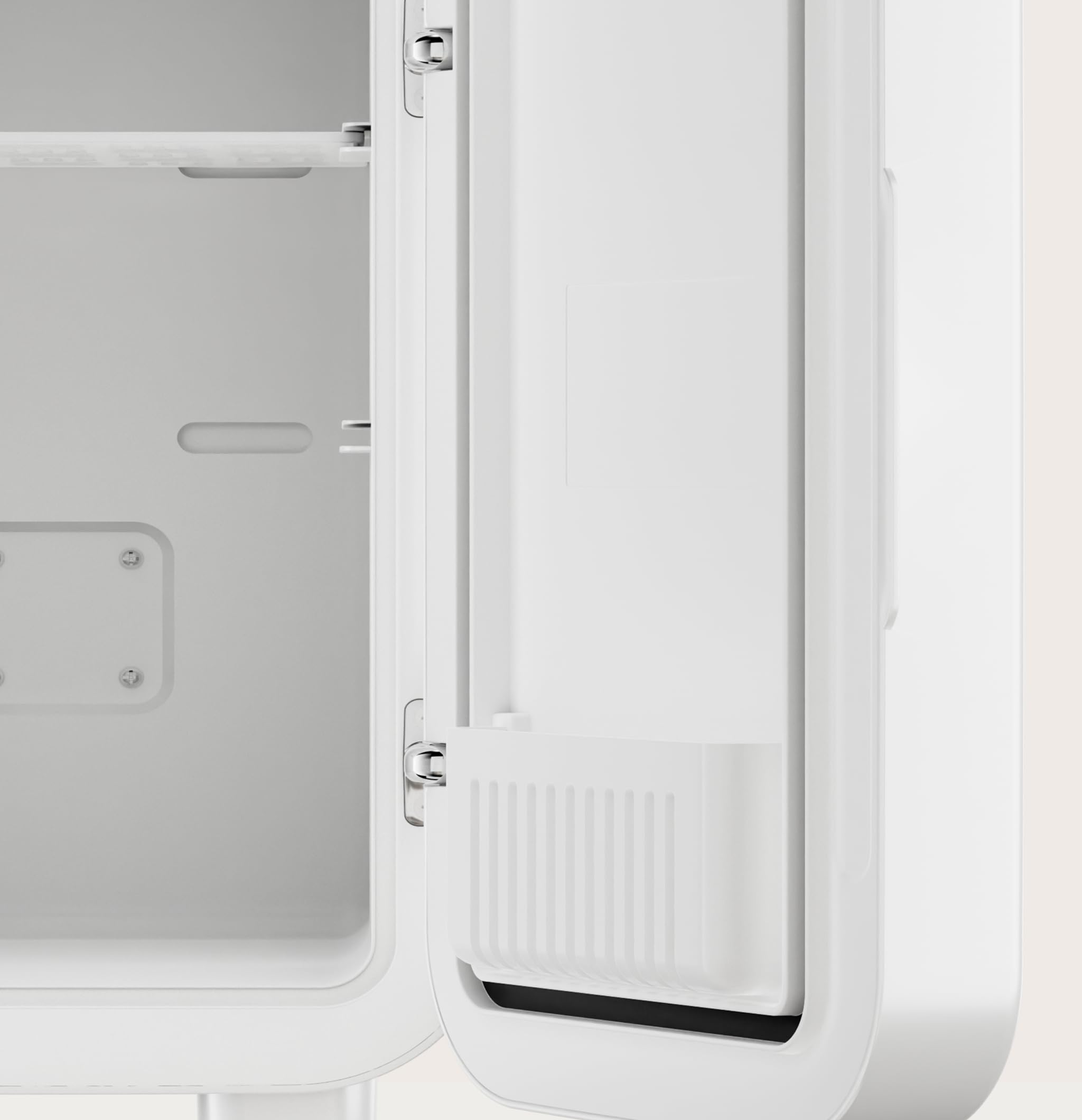 Lodówka Mini EVVO F6 Beauty (biała) 6L - Lodówka kosmetyczna i makijaż | Mini lodówka do kremów i pielęgnacji skóry | Cicha przenośna lodówka do makijażu | Funkcja zimna i ciepła | połączenie 12 V/220