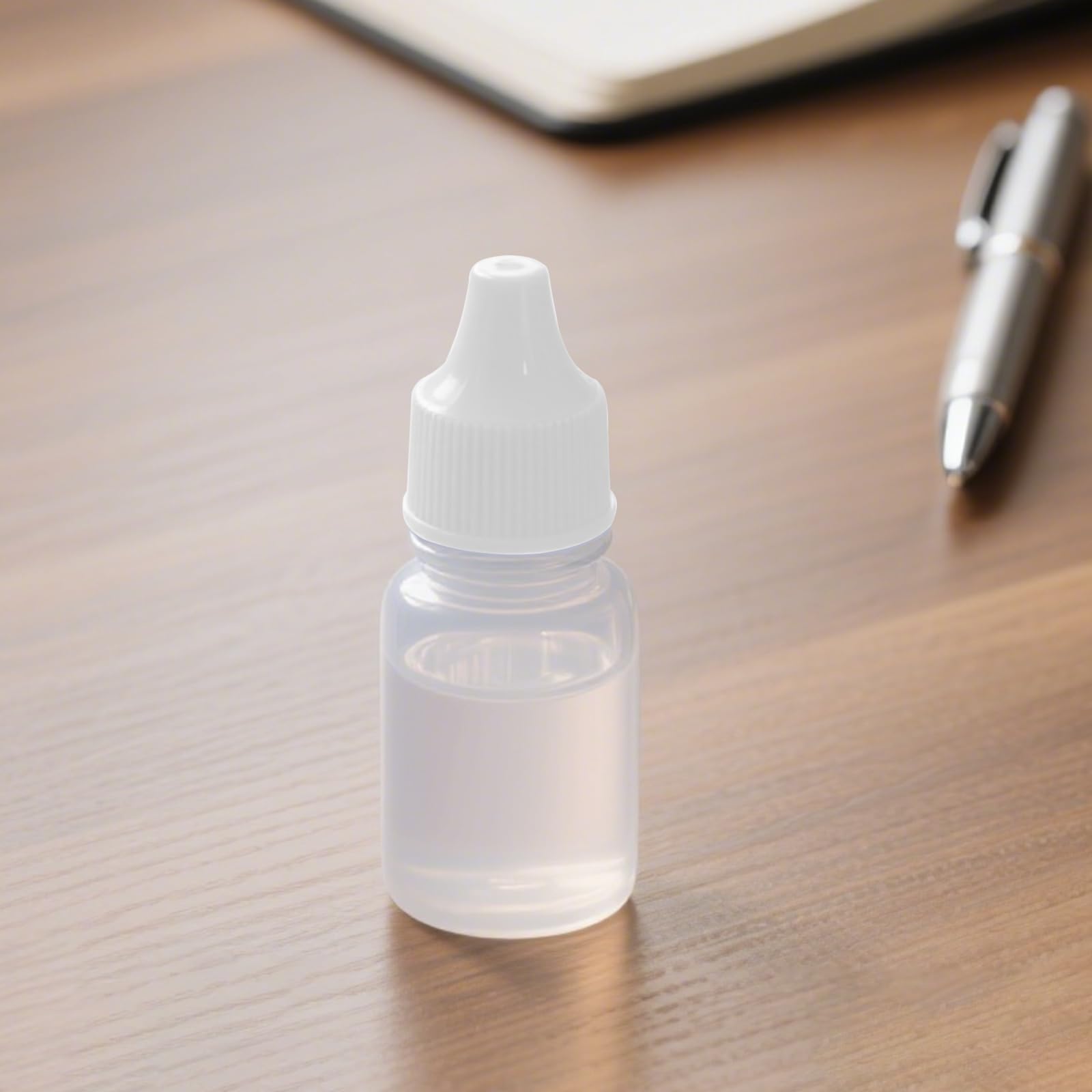 250 sztuk butelek z kroplomierzem 10 ml, z tworzywa sztucznego, małe plastikowe butelki do napełniania, z 15 lejkami i zakrętką, mała butelka do wyciskania olejków eterycznych, krople do oczu