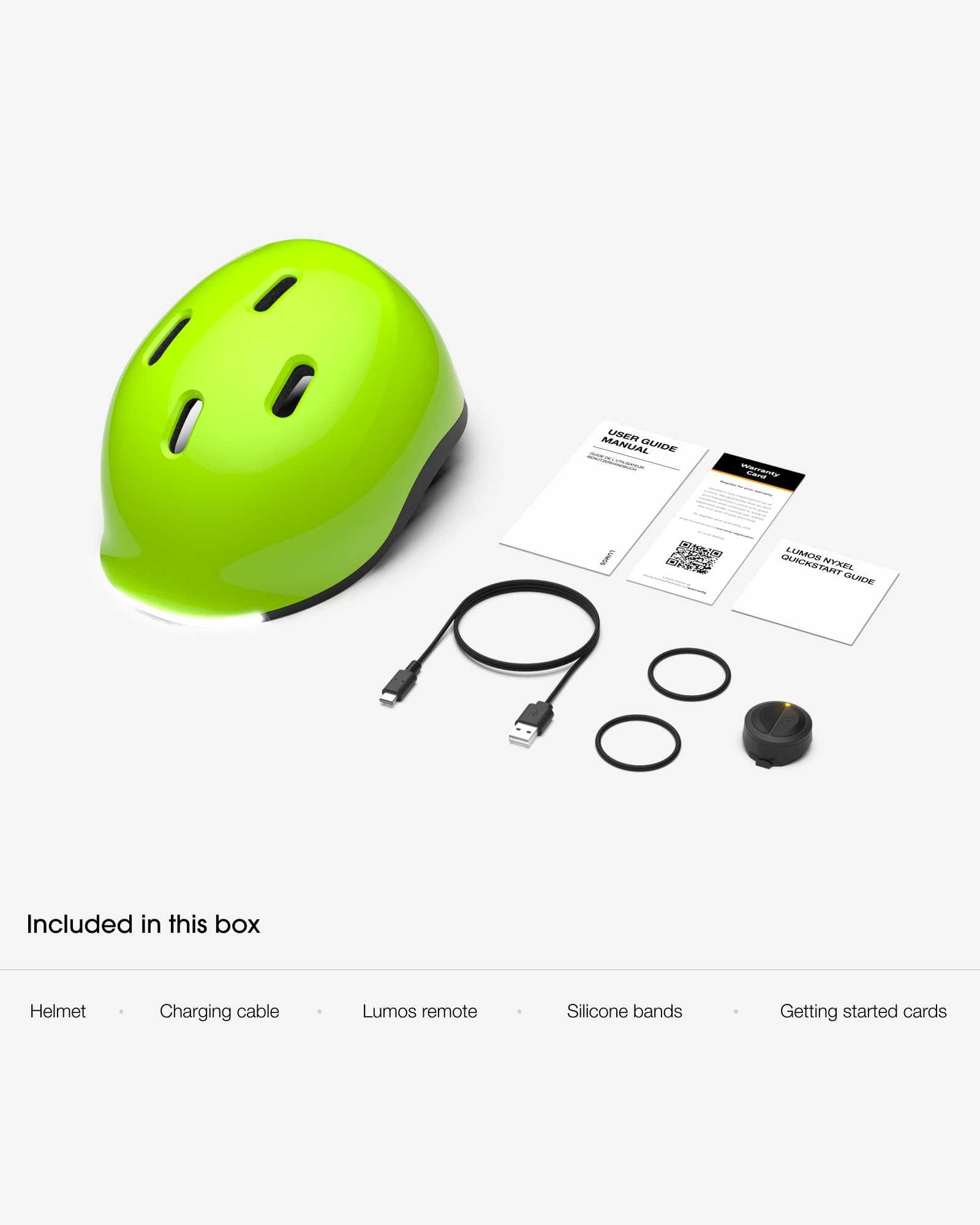Lumos Nyxel Smart Bike Helmet, Customizable Front and Back LED Lights with Turn Signals, 360° Visibility App Controlled Comfortable & Lightweight Skateboard Urban Helmet for Adults, Men Women