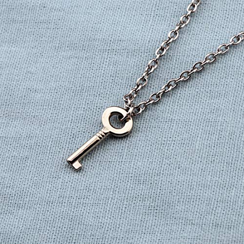 CHOORO Couple Love Shape Lock Key Pendant Necklace You are The Best Match to Open My Hear Gift for Boyfriend/Girlfriend3