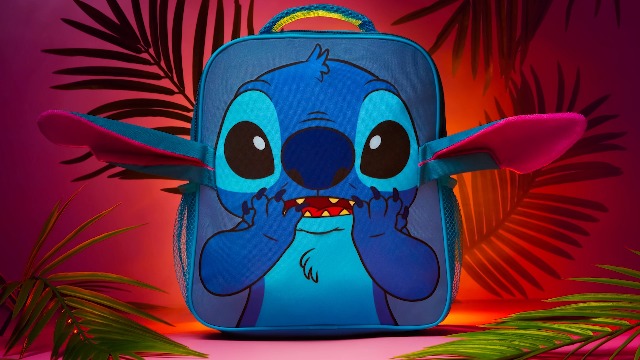 Disney Stitch Mini Backpack School Supplies for Kids Toddlers 12x10” Cute Travel Essentials Carry On for Vacation Day Trips Playdates Rucksack