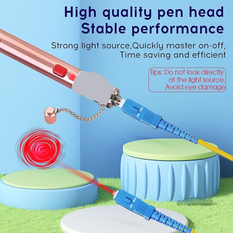 Type de stylo localisateur visuel défauts rechargeable, testeur câbles à fibres optiques, Interface VFL 2.5MM Pour centres de données(50MW)