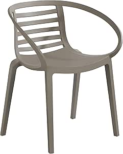 PAPATYA Designstühle 4er-Set - Stapelbare Kunststoffstühle 200kg Belastbar Weiß