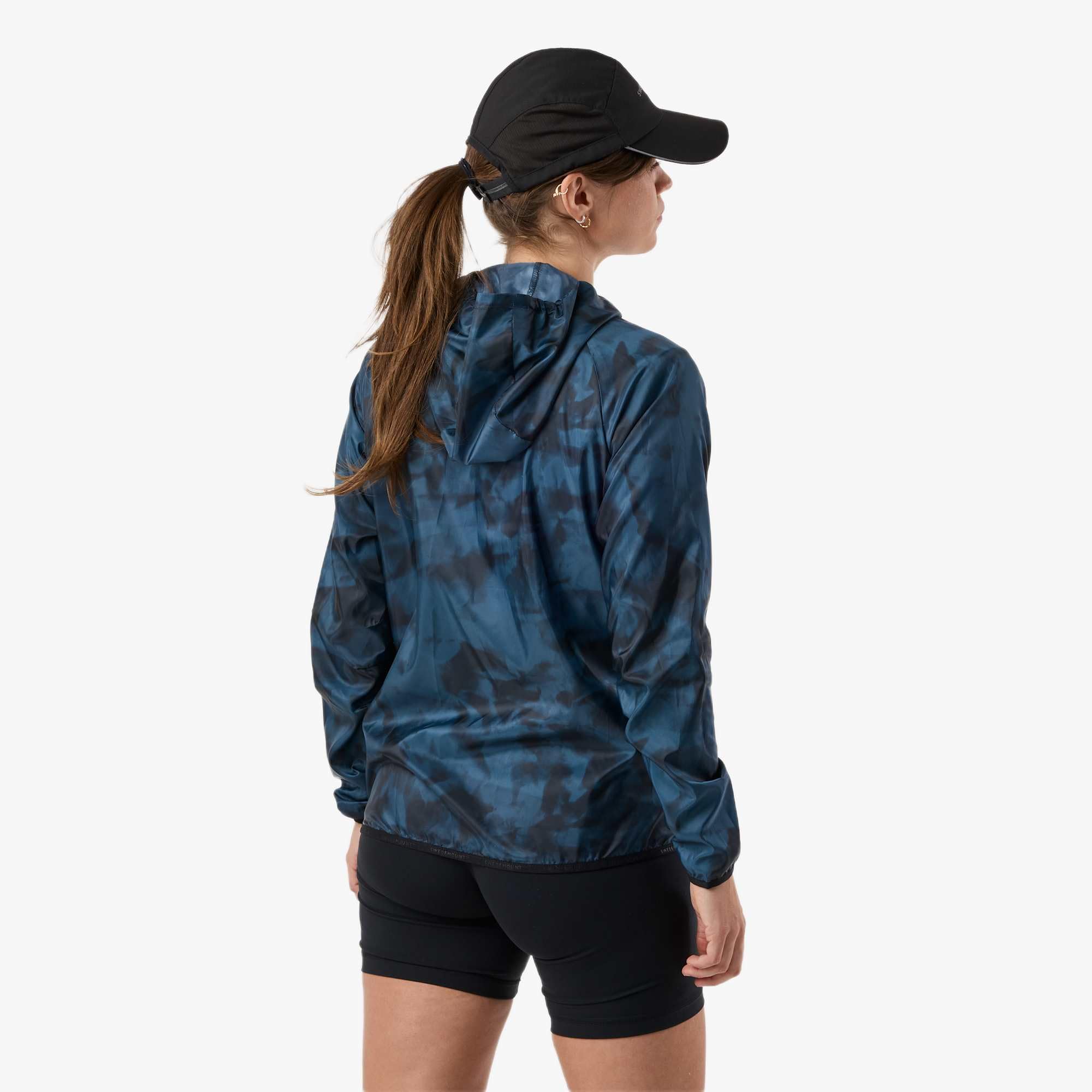 Swedemount Chaqueta cortavientos plegable para mujer, ligera, impermeable y resistente al viento para entrenamiento al aire libre