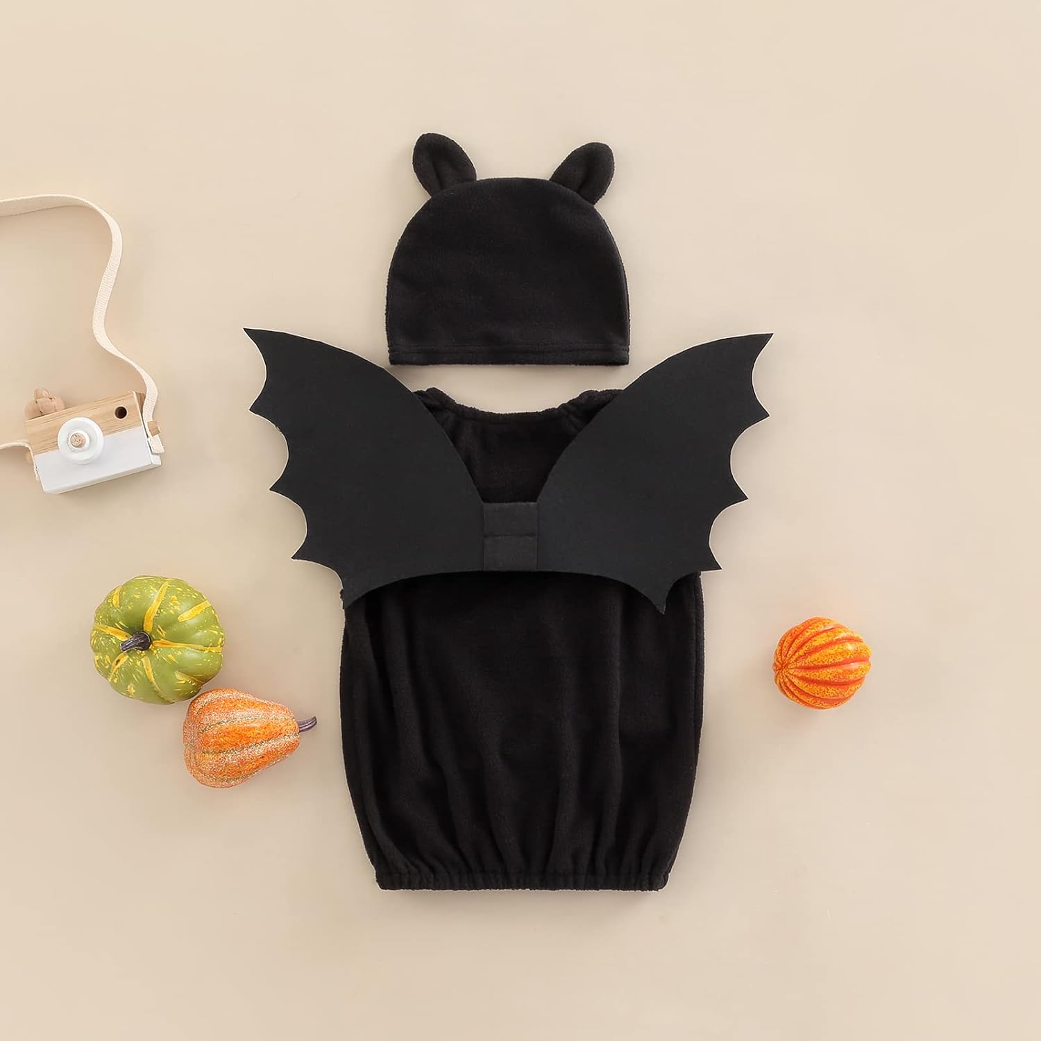 Miniatura 4 de Jkerther Mi primer disfraz de murciélago para Halloween, disfraz de murciélago para recién nacido, con capucha, mameluco para Halloween