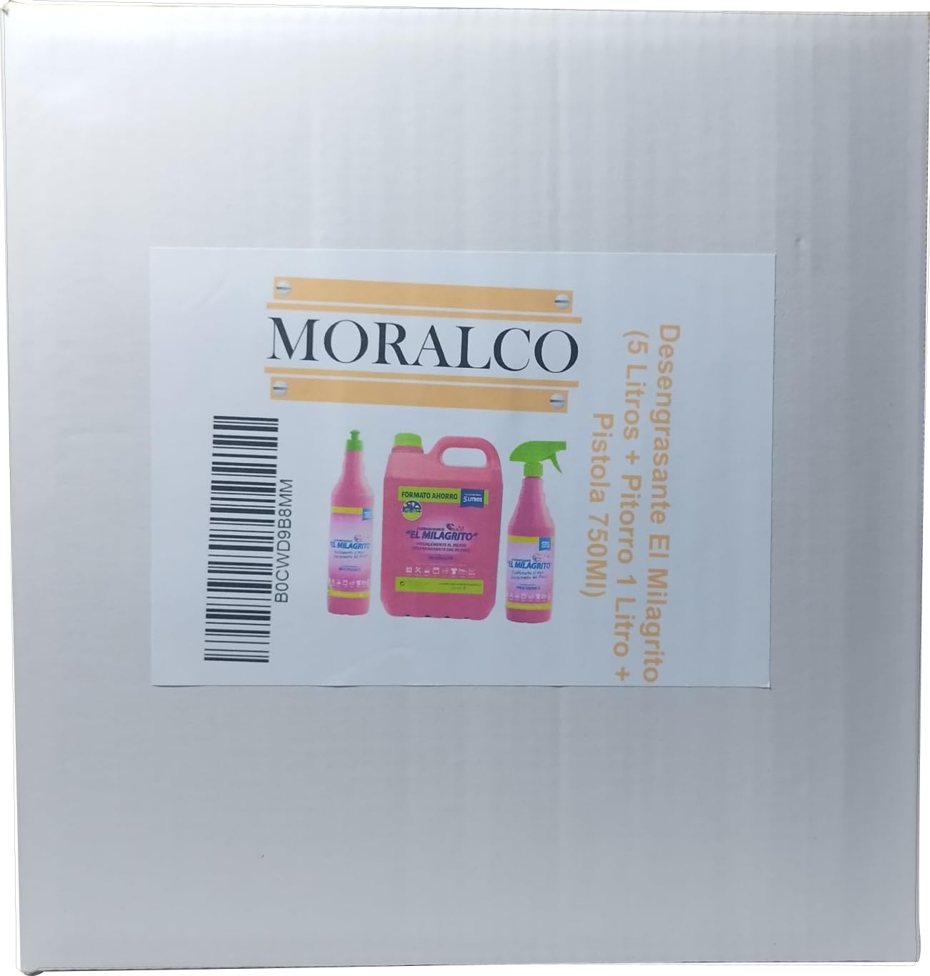 Desengrasante El Milagrito (5 Litros + Pitorro 1 Litro + Pistola 750Ml)