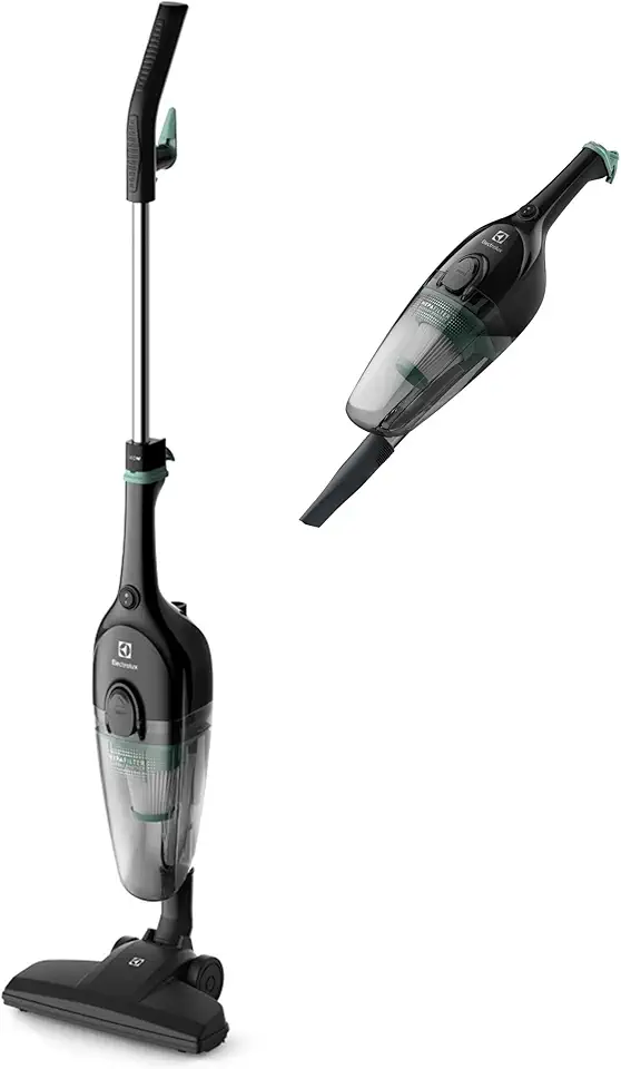 Aspirador pó vertical com fio portátil de mão 2 em 1 1100W cabo 5m capacidade 1,2L filtro HEPA Electrolux STK12 preto 127v