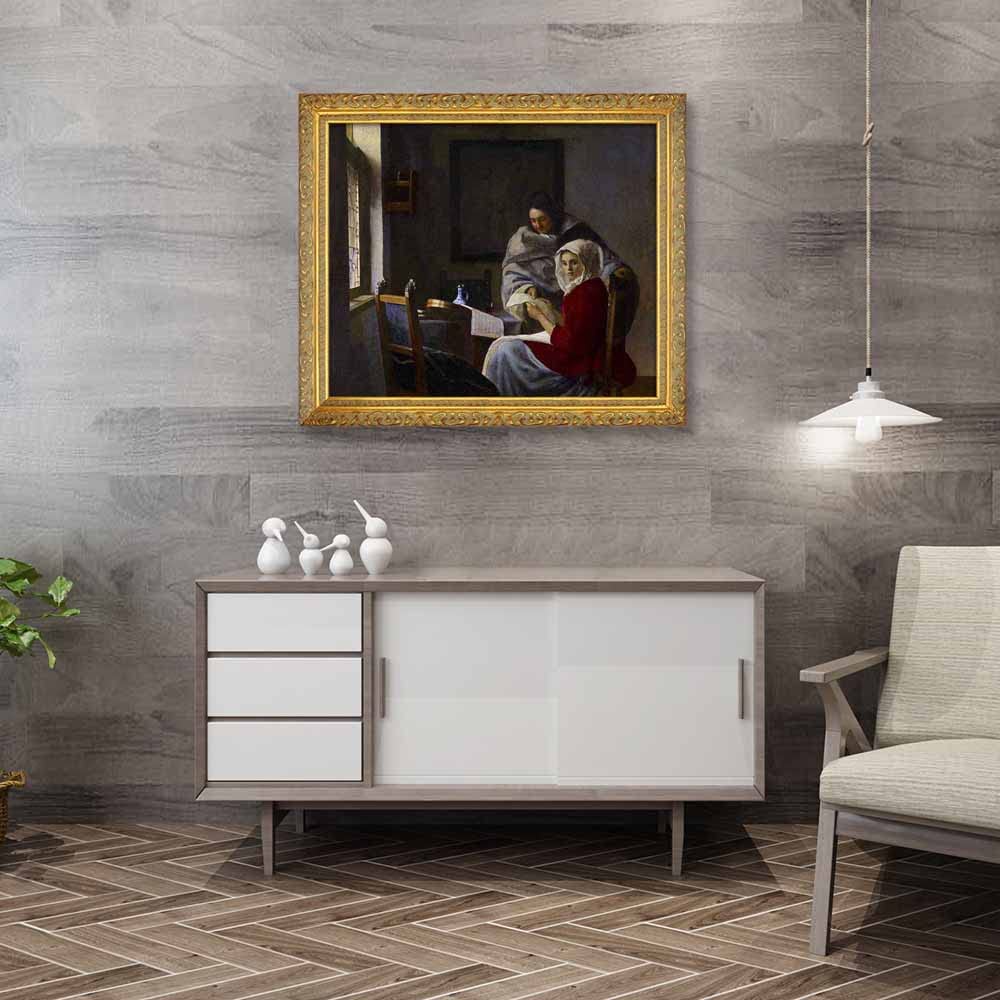 Amazon.com: Girl Interrupted at Her Music by Johannes Vermeer