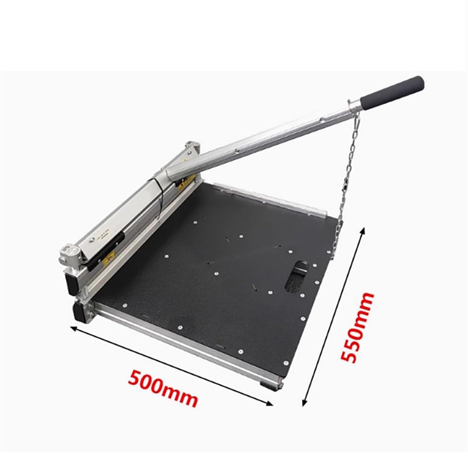 Maszyna do cięcia podłóg, przecinarka do laminatów do podłóg wielowarstwowych, szerokość cięcia 340 mm, rozmiar panelu 550 mm x 500 mm, idealna do podłóg parkietowych i gumowych