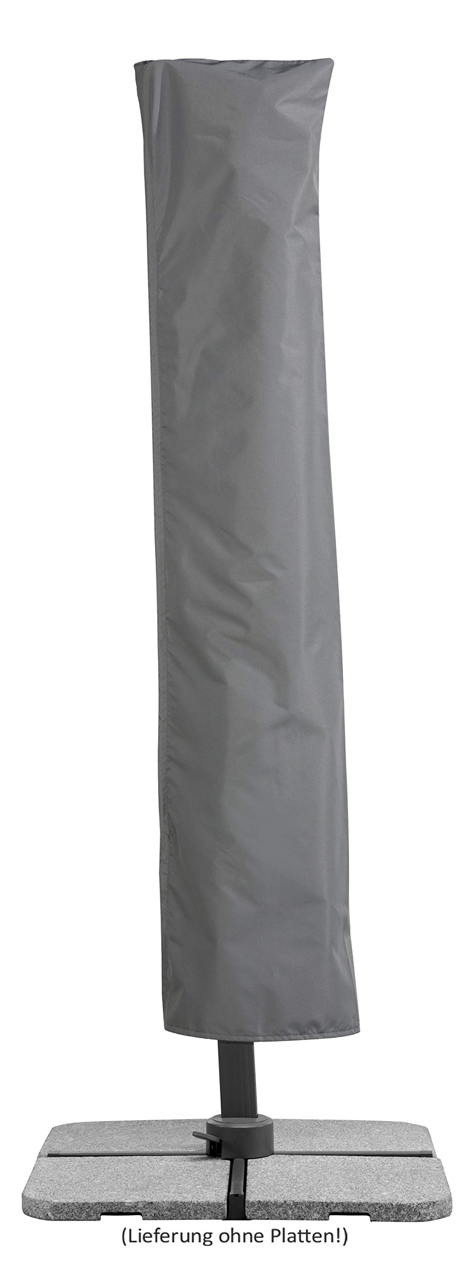 Schneider Sonnenschirm Rhodos Grande, natur, 400 cm rund, 789-02, Gestell Aluminium, Bespannung Polyester, 25.5 kg