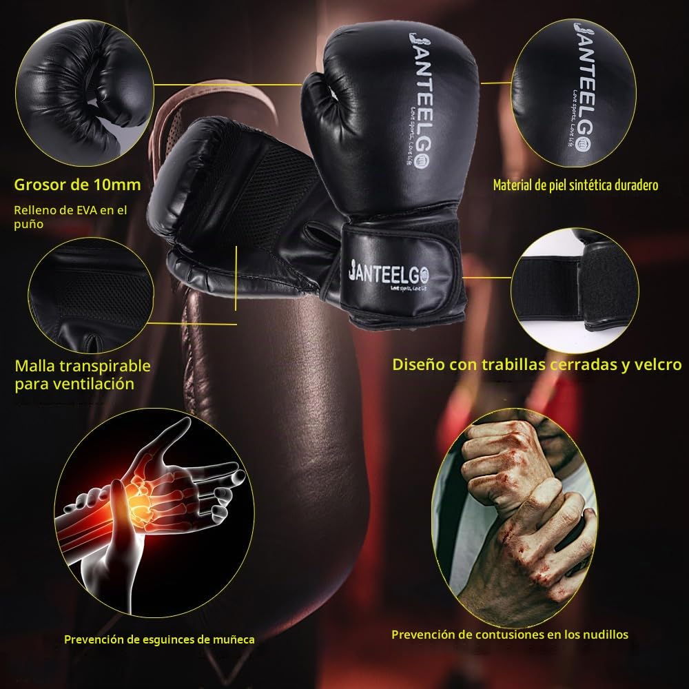 Saco de Boxeo Sospeso e Saco Boxeo Adulto Sin Relleno JanTeelGO 100 cm Materiale PU con Catena di Montaggio e Gancio a Soffitto Uomo Donna Adolescenti Bambino MMA Kick Boxing Muay Thai Karate