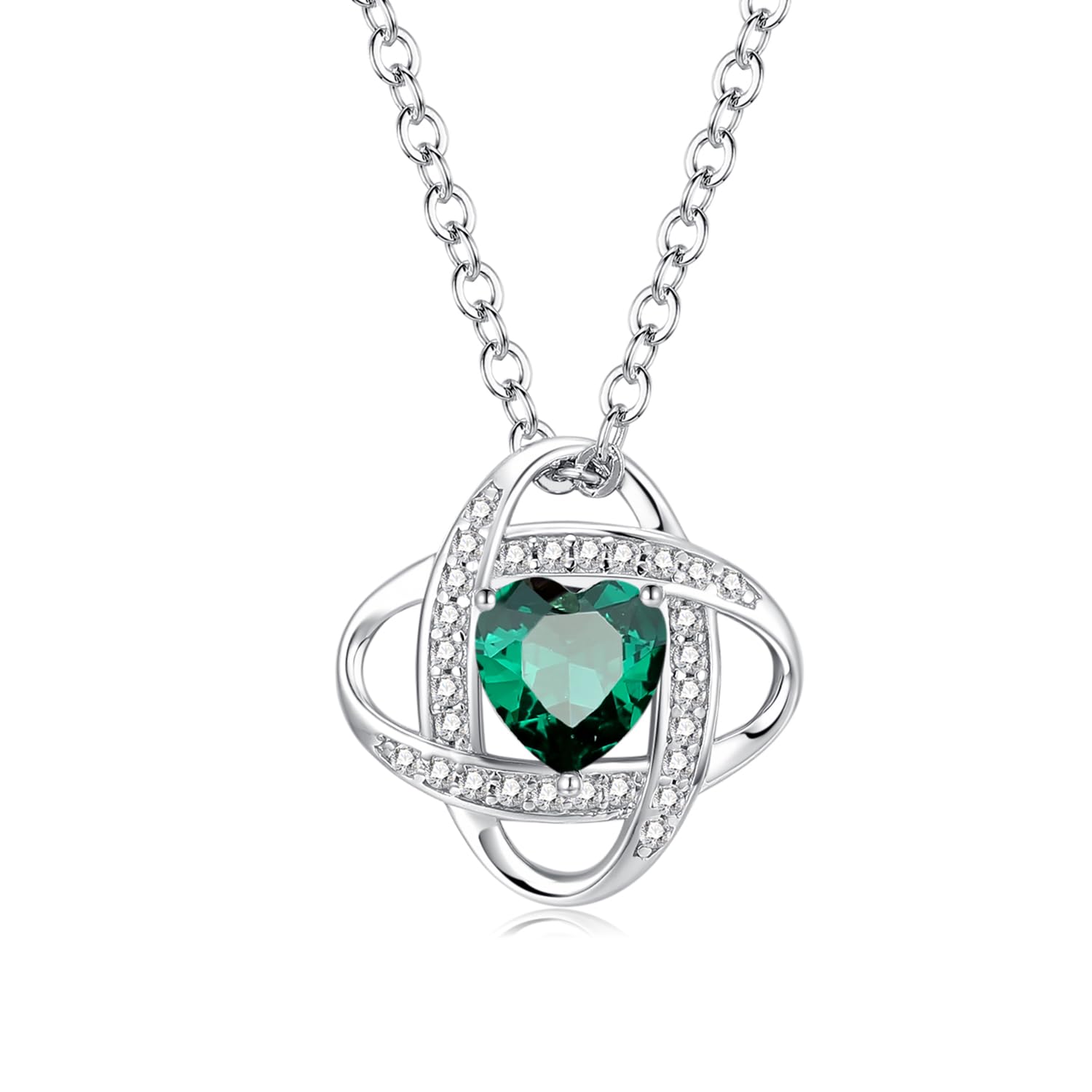 FANCIME Mondstein Halskette Damen Juni Geburtsstein Kette St