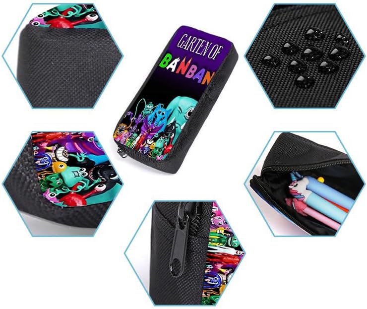 Miniatura 9 de Aeasecy Garten of Banban Mochila escolar con cajas de lápices y loncheras para niños, 3 piezas, mochila escolar para niños pequeños., Púrpura,