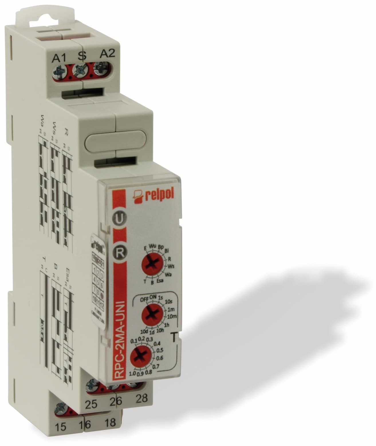 Zeitrelais RMFR2, 2 Wechsler, 10 Funktionen