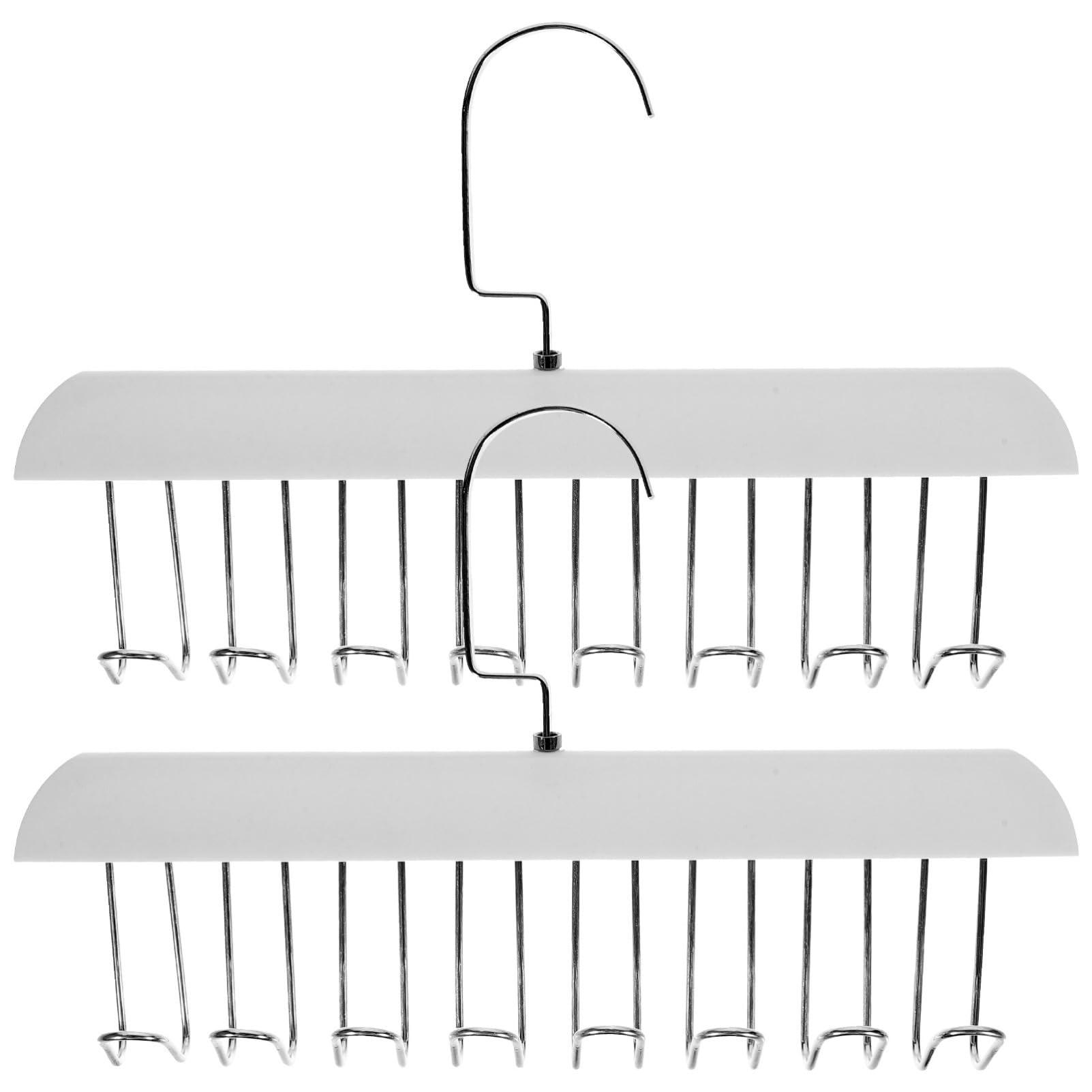 Cabilock 2pcs Multi Functional Clothes Hanger for Closet Space Saving and Underwear Organizer with Multiple Hooks Practical Storage Rack for Tanks and Accessories