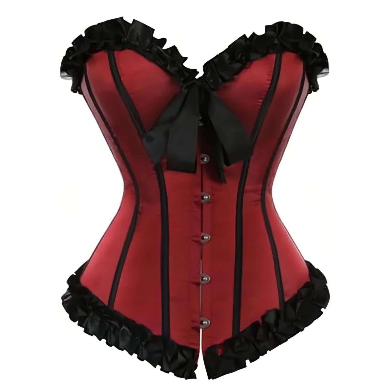 Damski gorset z pełnym biustem, regulowany, gotycki vintage steampunk, gorset overbustier, elegancka bielizna modelująca, strój na Halloween