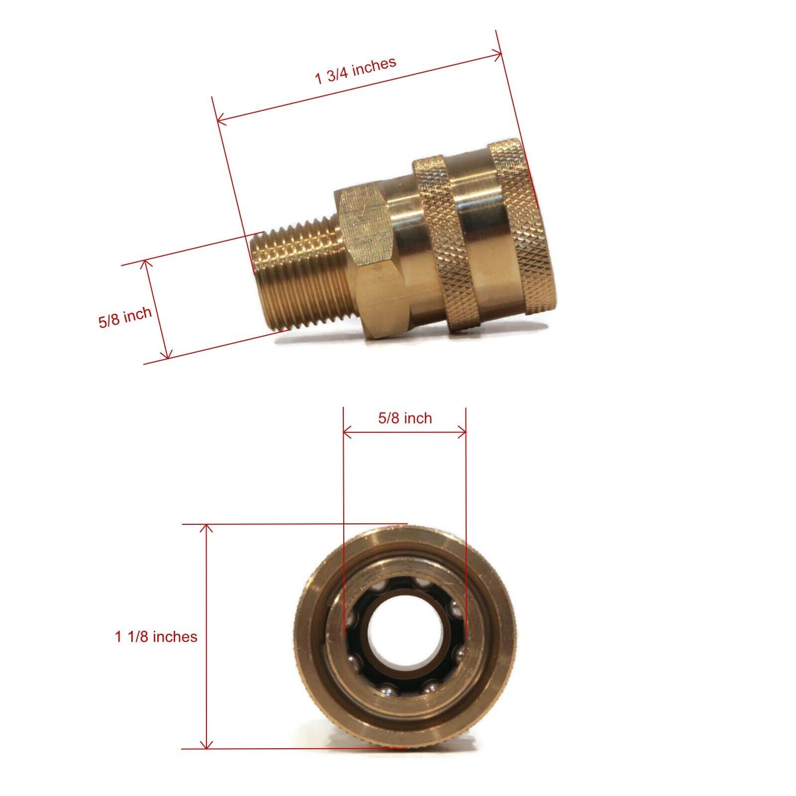 The ROP Shop | Pressure Washer Pump for Hillman 881705 Reinforced Detergent Brass Cold Water