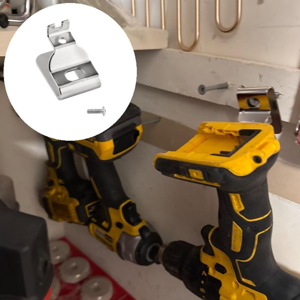 8 clip per cintura, in acciaio inox, per trapano e cintura, ganci di ricambio compatibili con utensili elettrici Dewalt 20 V DCD980 DCD985 DCD980L2 DCD985L2 DCD780