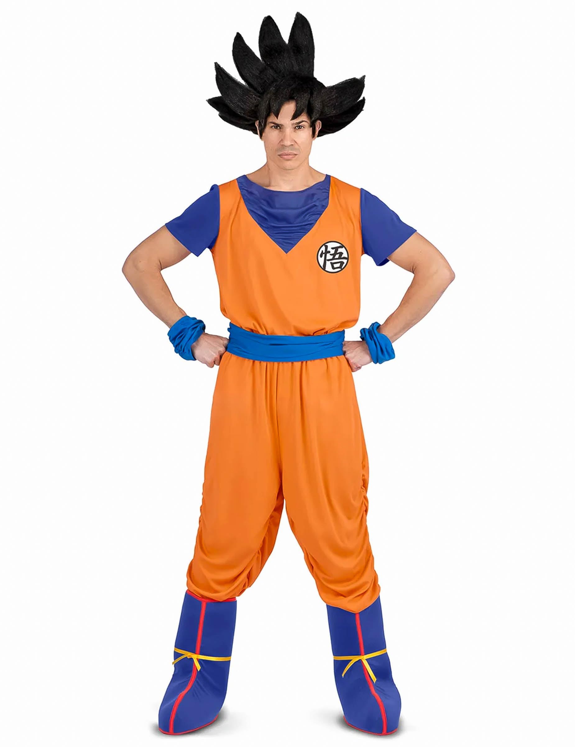 VIVING-Disfraz Goku L (Camiseta, fajín, pantalón, cubrebotas, y brazaletes ) (230314)