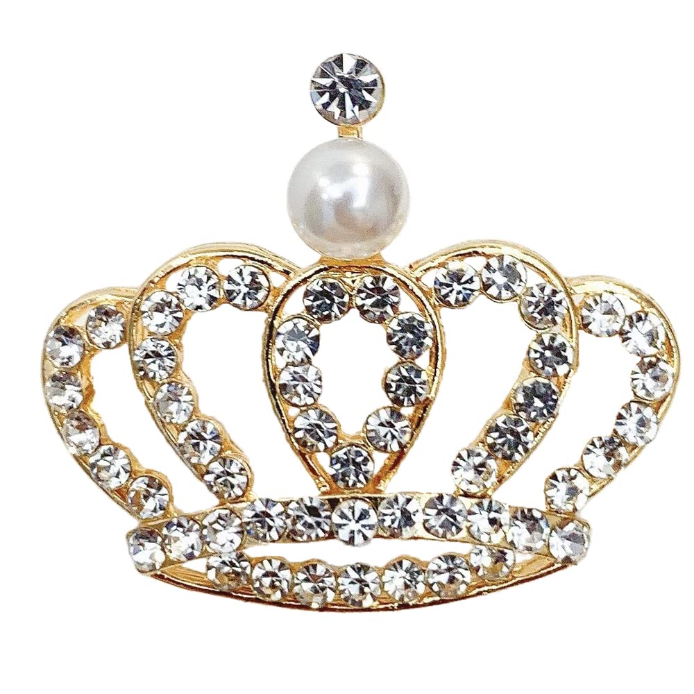 SYGA Brooch Crown Crystal Rhinestone Fashion Jewellery Pin Vintage Accessories Decoration Clothing Brooches for Women Girl - 8 Crown Gold (B0B21NYPK1) Amazon Price History, Amazon Price Tracker
