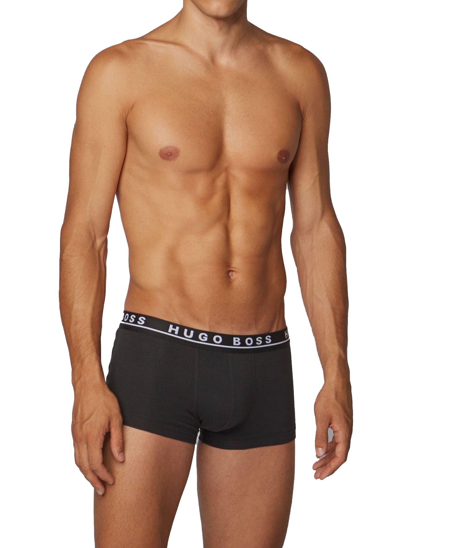 Boss Men's Black/White/Grey Hugo 3 Pack Boxer Briefs Trunks Underwear Set 50492287 Boxer Brief 3P Co/El (As8, Alpha, X_l, Regular, Regular)