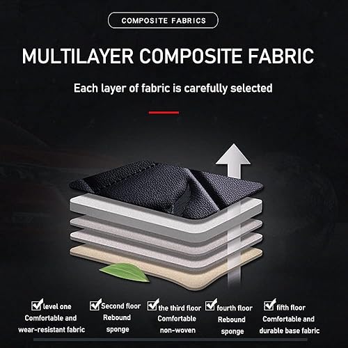 Miniatura 5 de Fundas de asiento delantero para Ford Fusion Hybrid 2010-2020, protección de banco frontal dividido 3D compatible con bolsa de aire lateral, línea